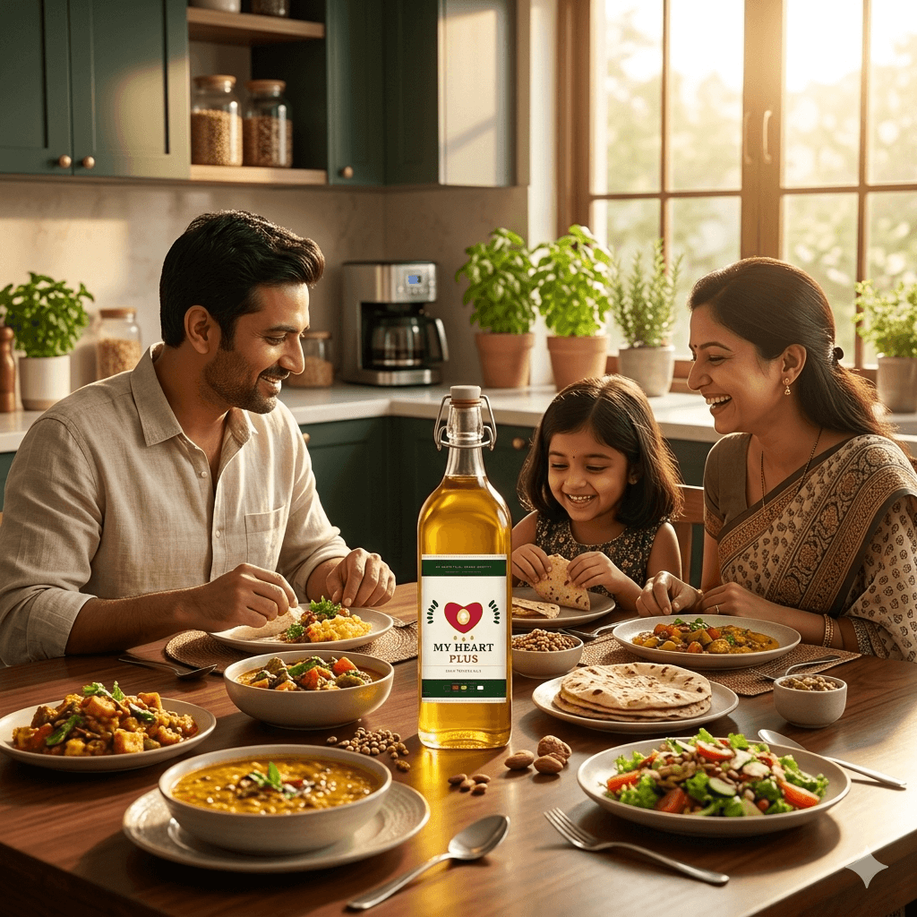 Family kitchen warmth